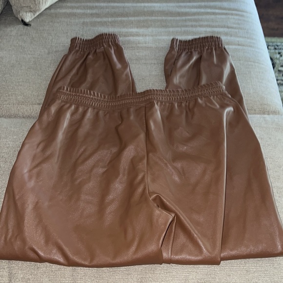 Leather Look Joggers - Picture 2 of 7